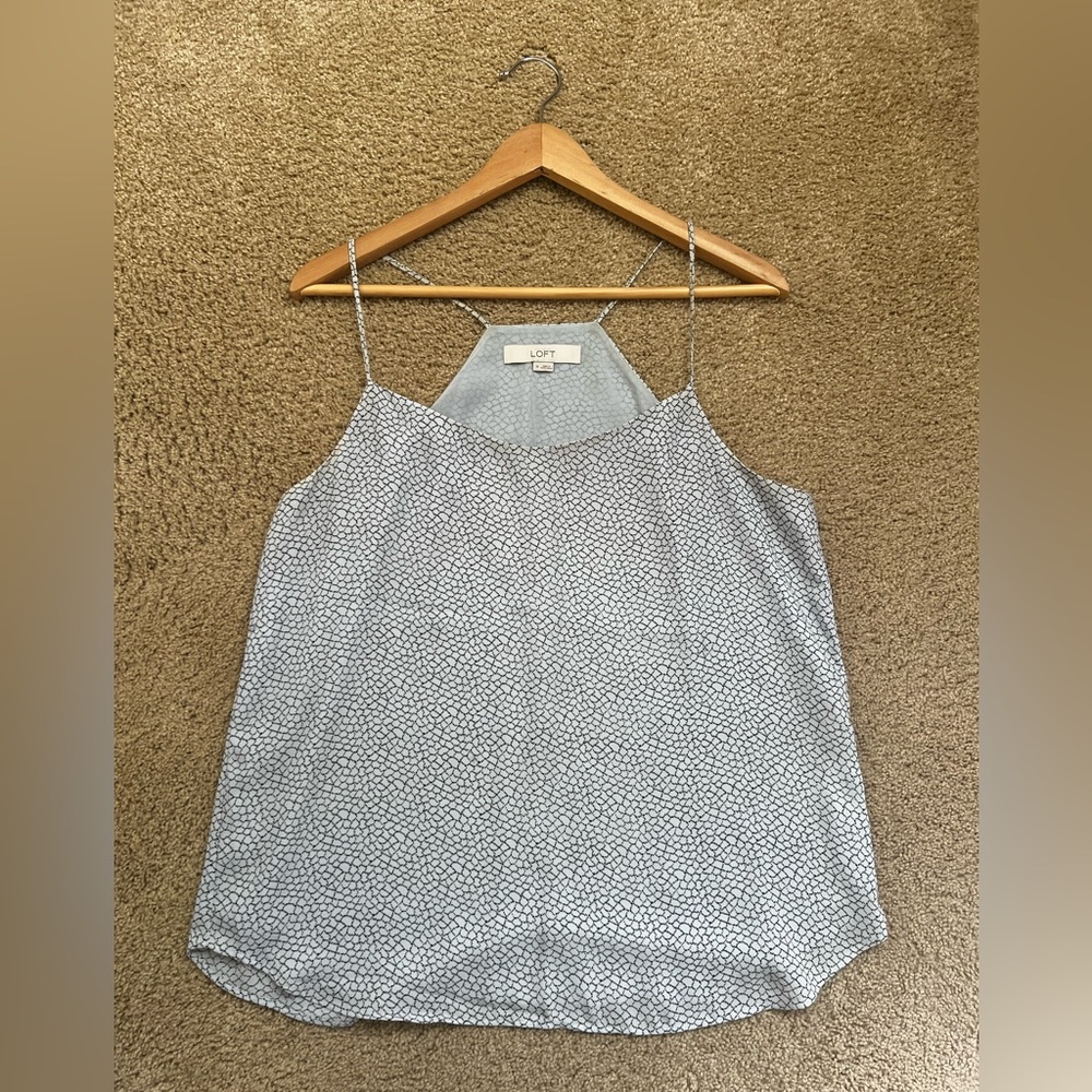 LOFT | Light Purple Patterned Cami | Medium